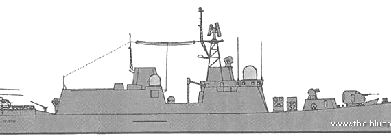 Корабль Россия - Novik Pr.12441 [Frigate] - чертежи, габариты, рисунки
